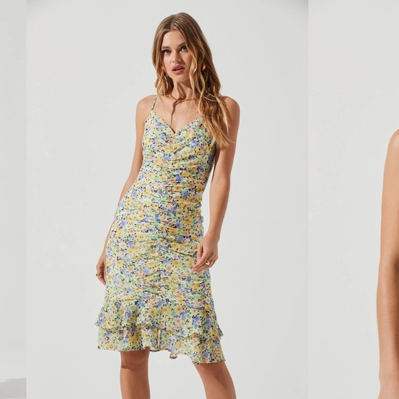 ASTR TAWNY FLORAL DRESS - Picture 4 of 6